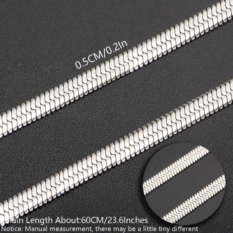 Minimalist Solid Color 304 Stainless Steel White Gold Plated Gold Plated Chain Necklace