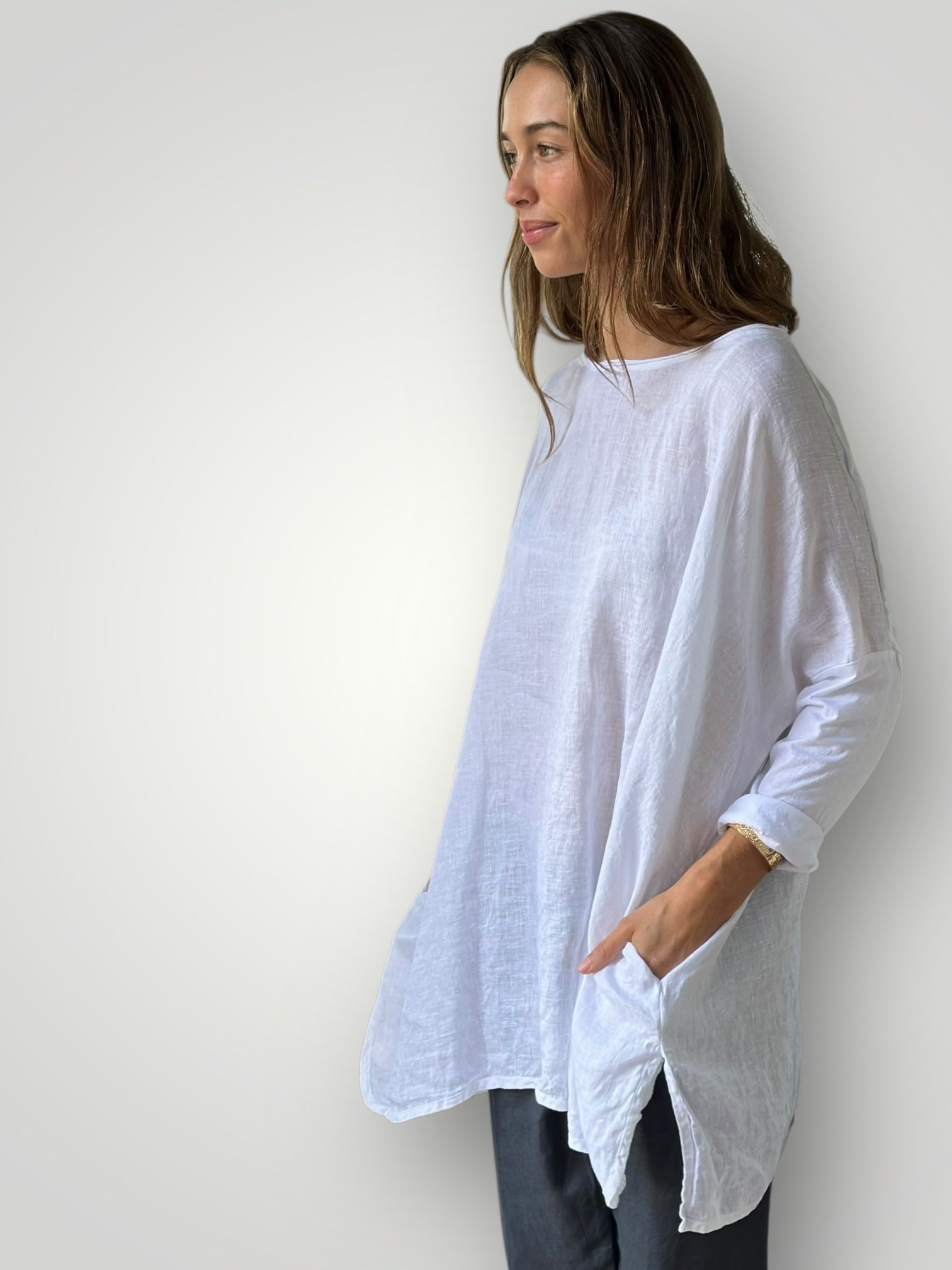 gabriella top-white