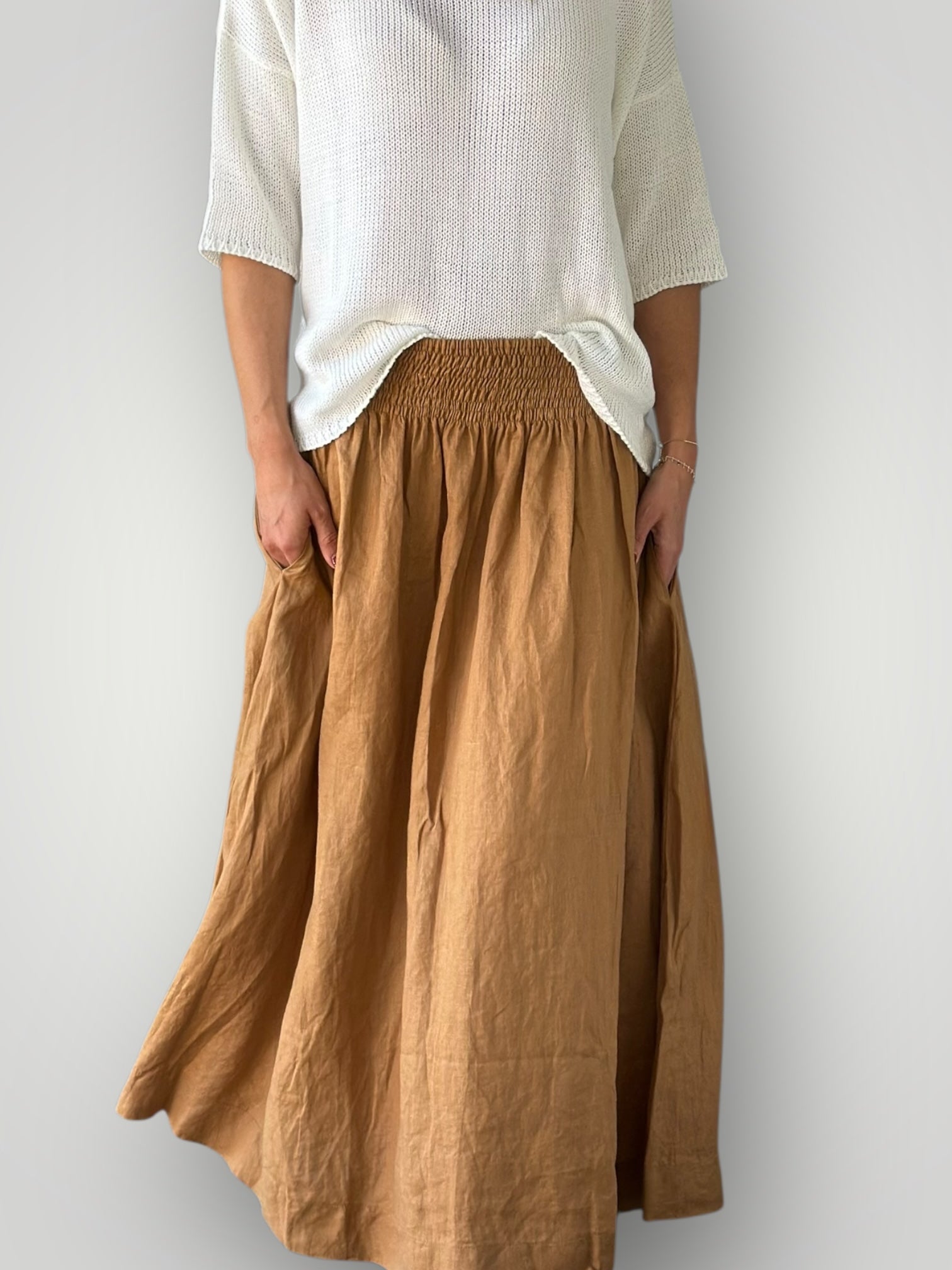 caramel linen