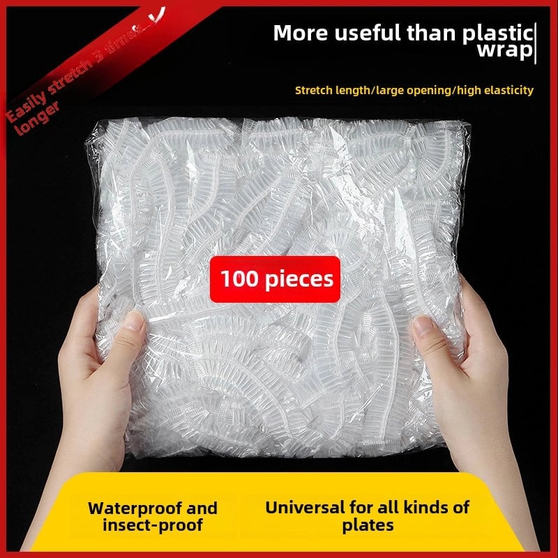Disposable Preservative Film Cover Food Grade Special Disposable Elastic Mouth Household Refrigerator Fresh-keeping Cover Bowl Dish Cover