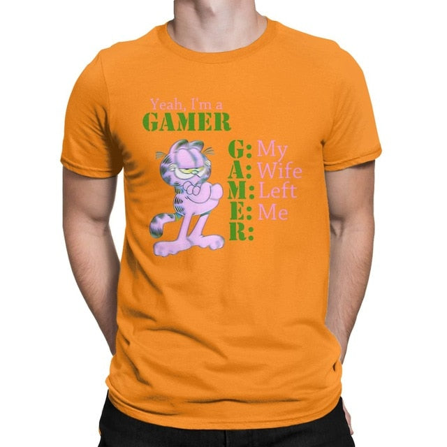 Yeah I'm A Gamer Garfield Tee