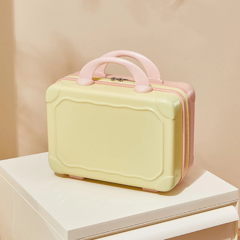 Suitcase Makeup Bag Small Case Zipper Women's Suitcase Short Distance Mini Storage Case Suitcase Accompanying Gift Bag