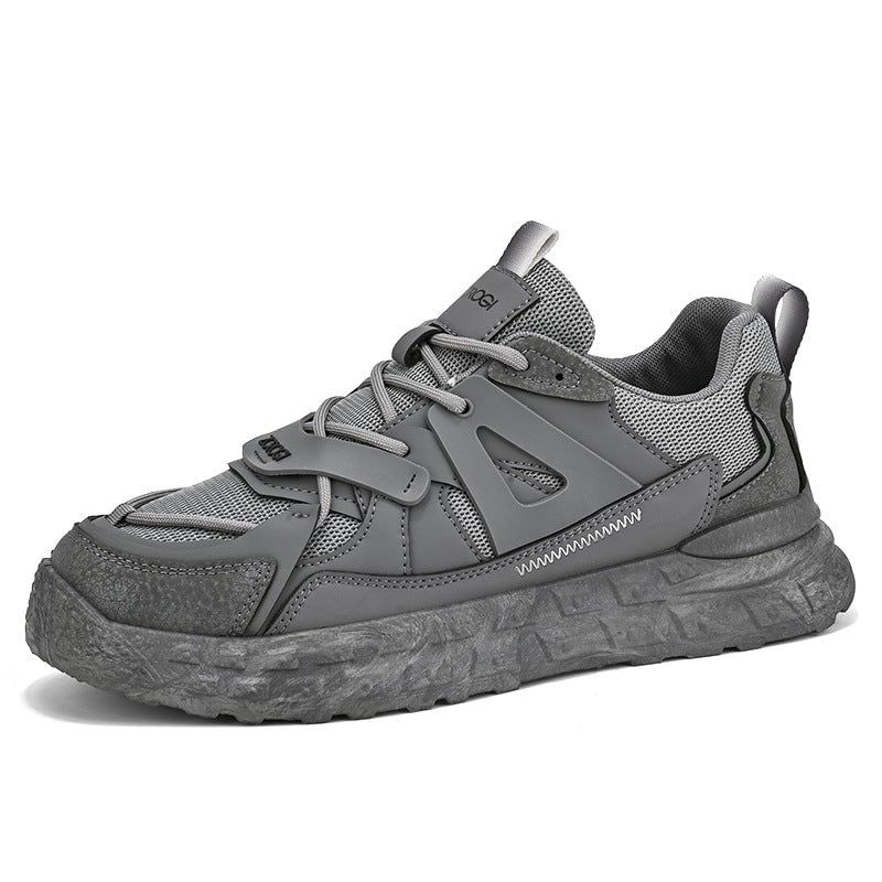 Men's Trendy Solid Color Thick-soled Heightening Shoes