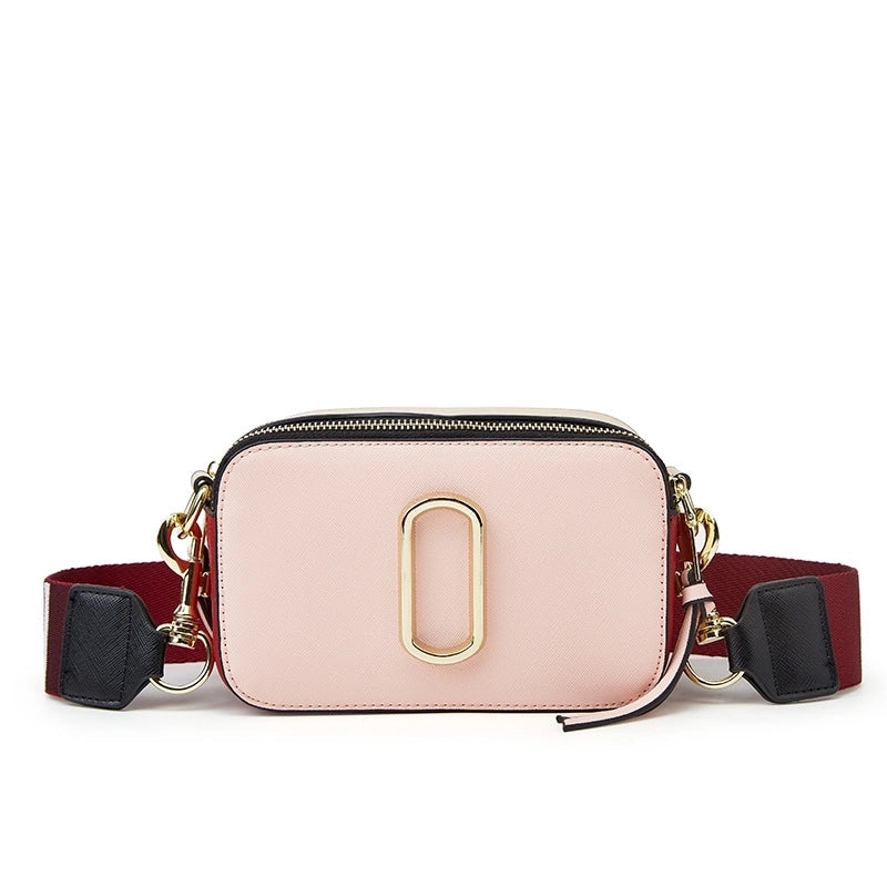 Women's Small Pu Leather Geometric Streetwear Square Zipper Shoulder Bag