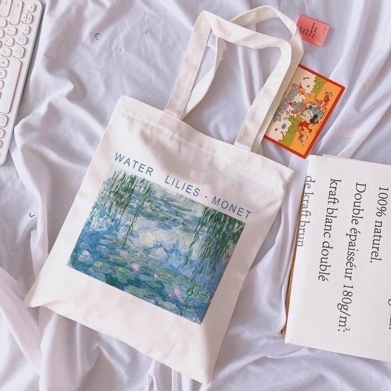 Women's Artistic Oil Painting Shopping Bags