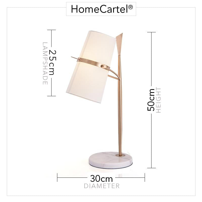 Hudson | Modern Table Lamp with Marble Base