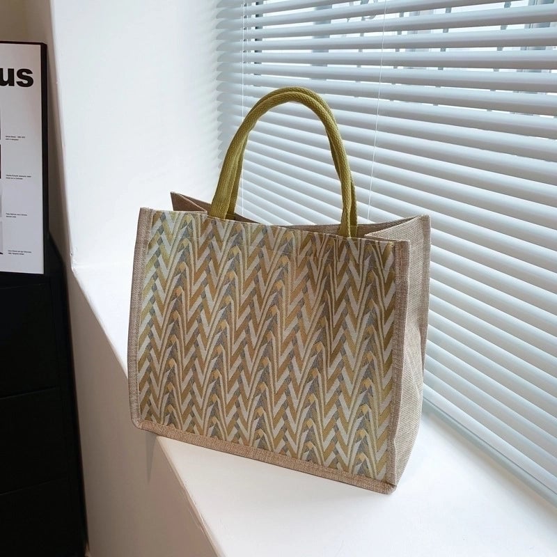 Women's Medium All Seasons Linen Vintage Style Ethnic Style Streetwear Handbag Tote Bag
