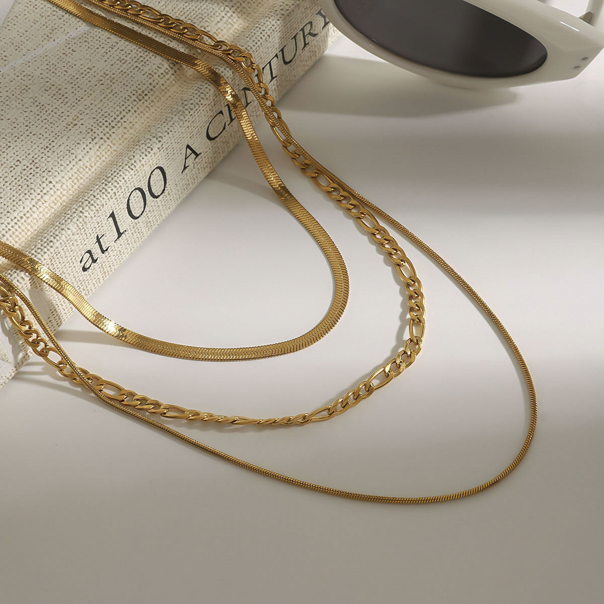 Stainless Steel Stacking Necklace Titanium Steel Jewelry Clavicle Chain