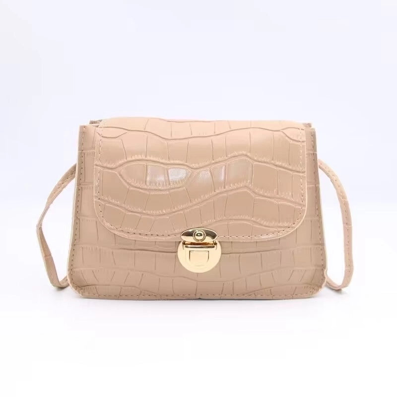 Women's Small Pu Leather Solid Color Streetwear Square Crossbody Bag