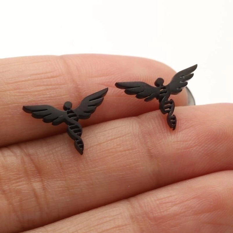 1 Pair Casual Cute Animal Plating Hollow Out 304 Stainless Steel 18K Gold Plated Ear Studs