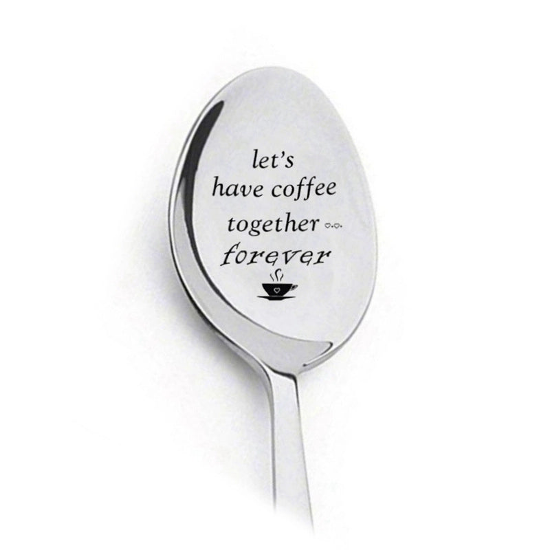 Fashion Letter Stainless Steel Spoon