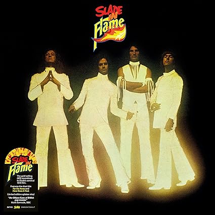 Slade-Slade in Flame Yellow & Red Splatter Color vinyl LP