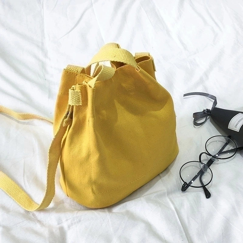 New Fashion Canvas Small Bucket Bag Shoulder Bag