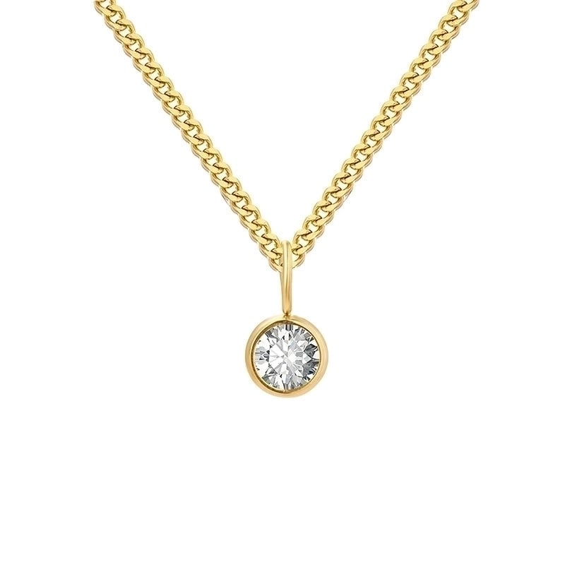 Stainless Steel Minimalist Geometric Pendant Necklace