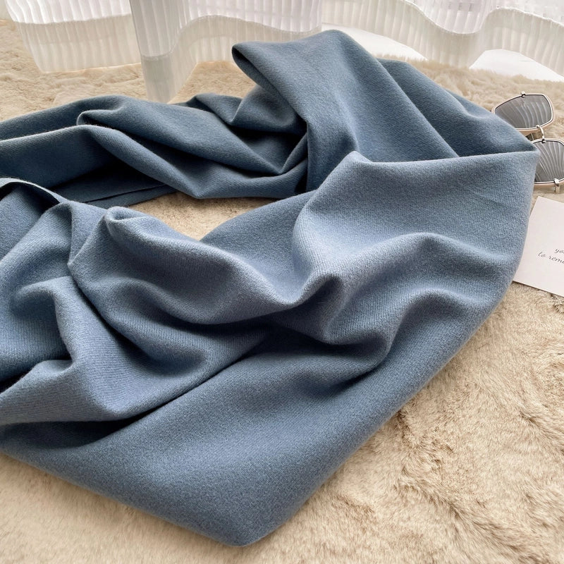 New Solid Color Cashmere Scarf Women's Fashion Wear Autumn And Winter Warm Shawl Women's Scarf