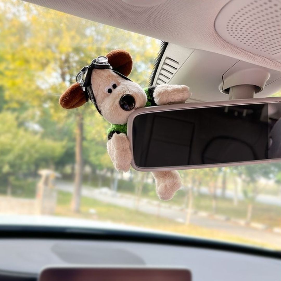 Car Rearview Mirror Dog