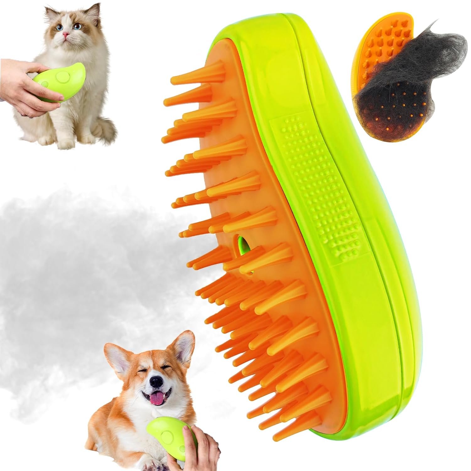 Cozyk™ Patented Exclusive Rechargeable Steam Pet Brush