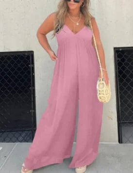 🔥 July Big Sales Save 49% OFF🔥V-Neck Effortless Wide Leg Jumpsuit