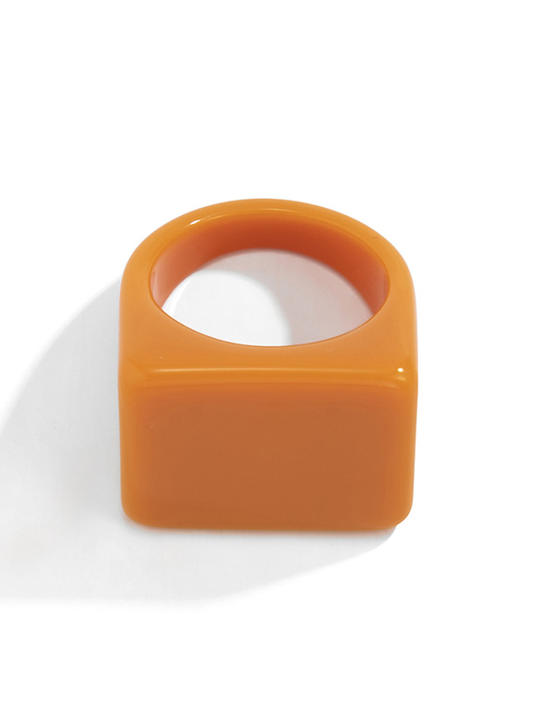 Stylish Resin 8 Colors Geometric Ring