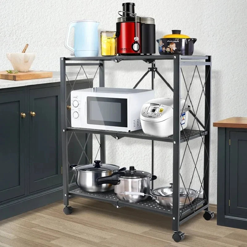 FOLDABLE KITCHEN TROLLEY