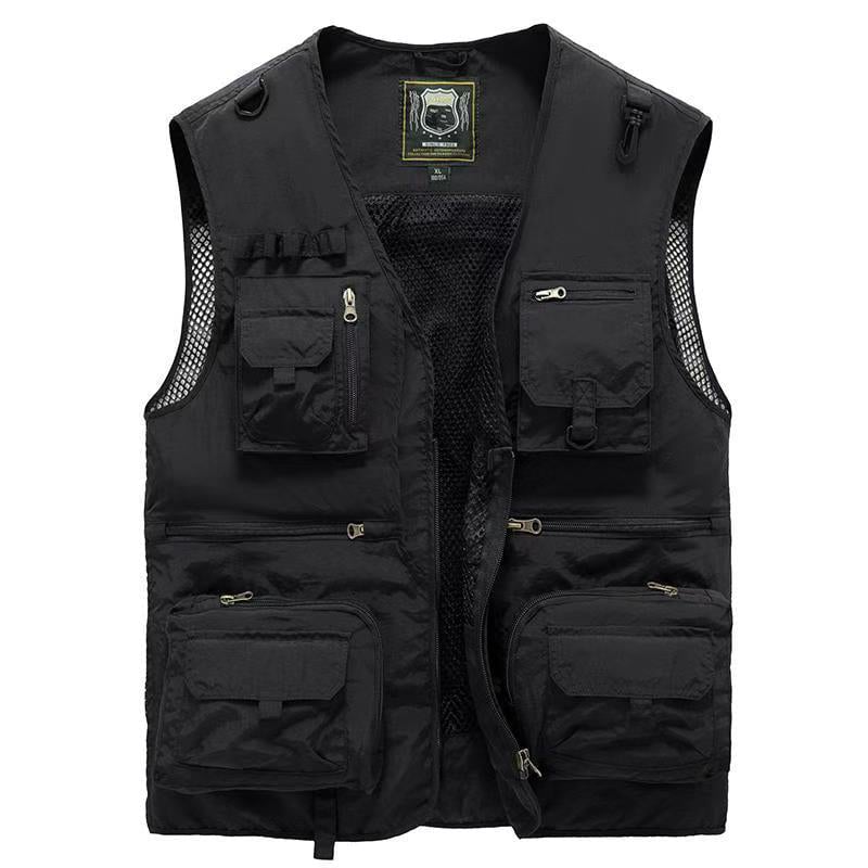 48% OFF Breathable Mesh Zip Cargo Vest