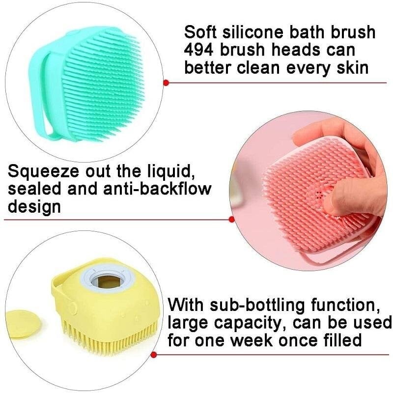🔥 Pet Grooming Brush Bath