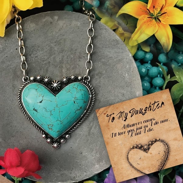 🔥49% OFF🎁Heart-Shaped Turquoise Necklace