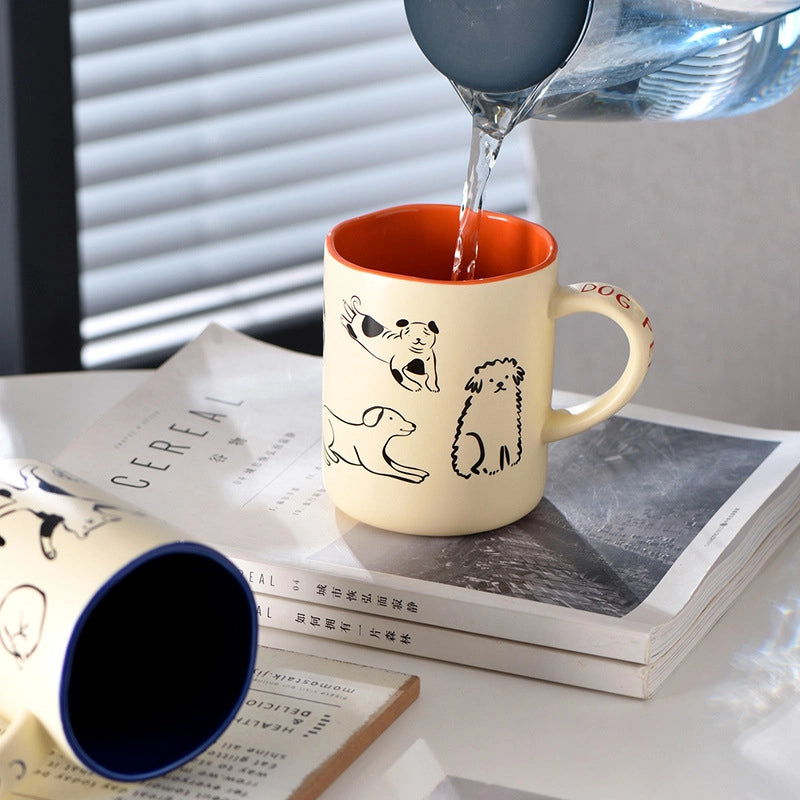 Casual Vacation Cartoon Ceramics Mug 1 Piece