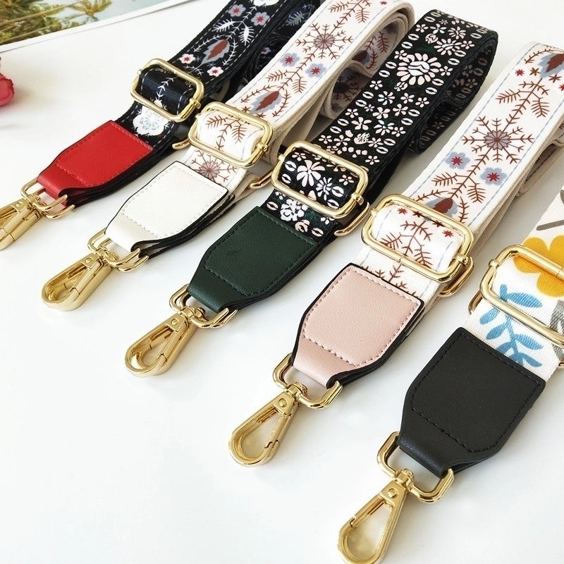 Polyester Cotton Flower Bag Strap