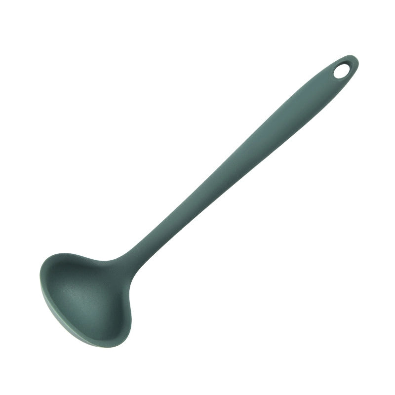 Cooking Kitchenware Silicone Spoon All-inclusive Spoon Household Spoon Dense Size Children's Available Medium Mixing Salad Spoon