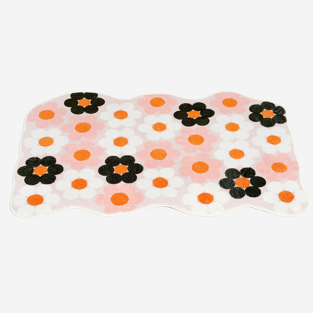 Flower Rug Tufted Pet Mat Pet Rug