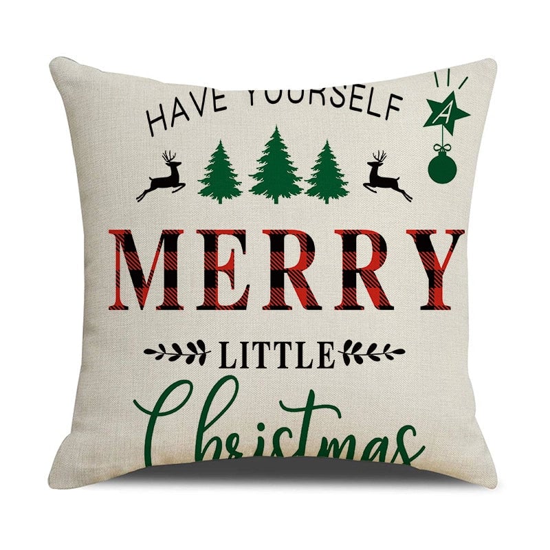 Fashion Letter Elk Polyester Pillow Cases