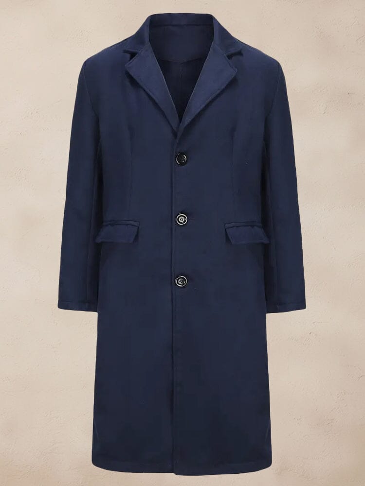 Premium Simple Solid Tweed Coat