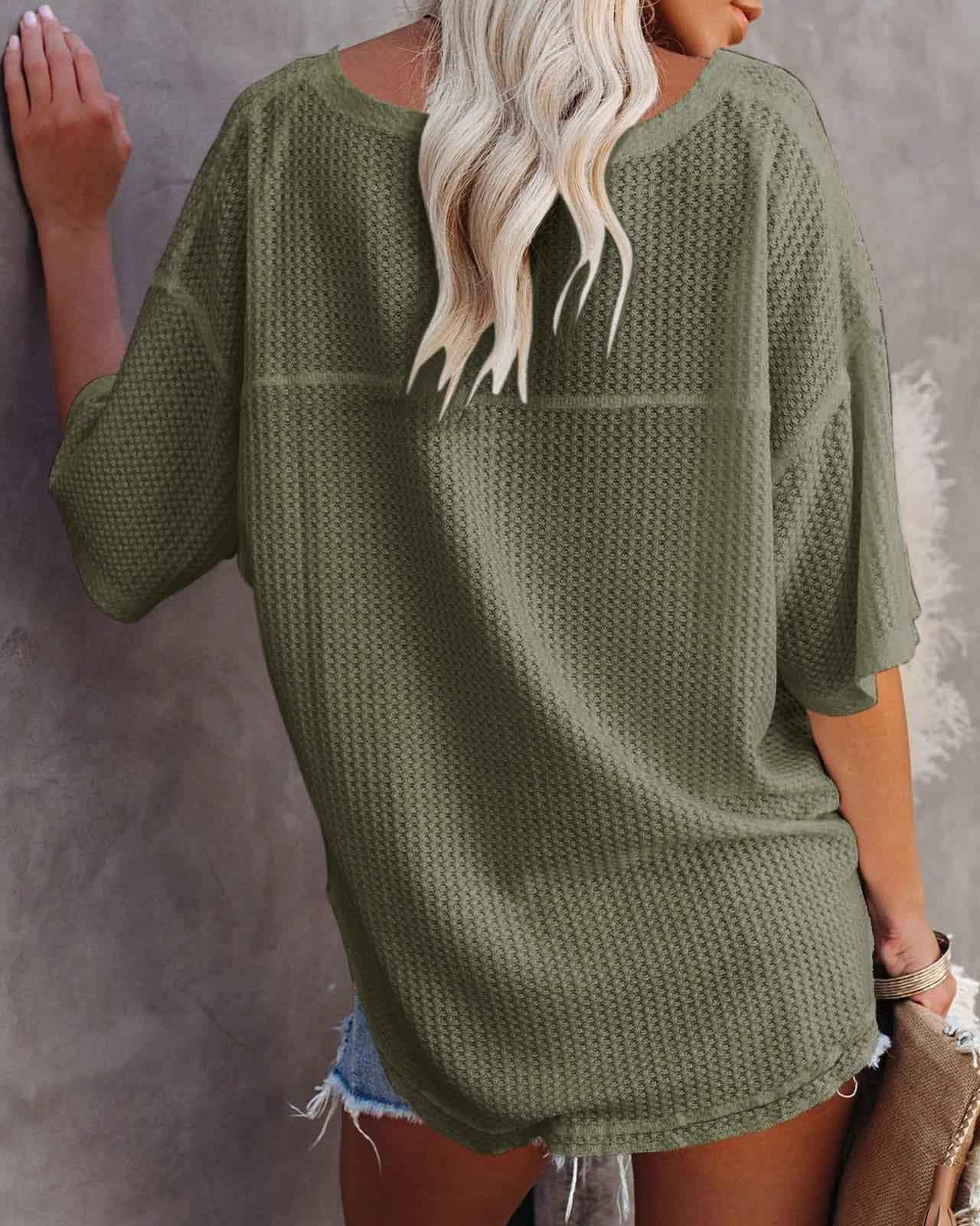 V-Neck Dolman Sleeve Top