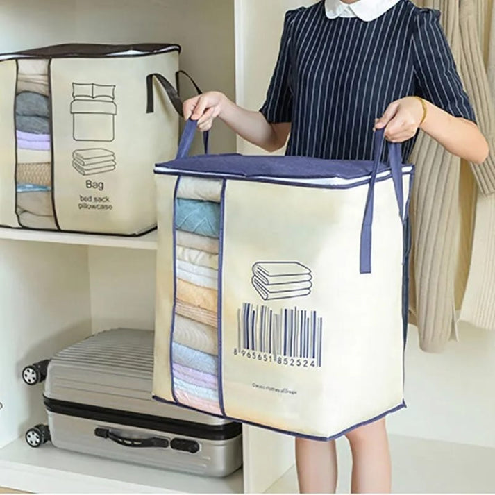 Multipurpose Storage Bag & Organizer for Clothes & Blanket (BARCODE BAG)