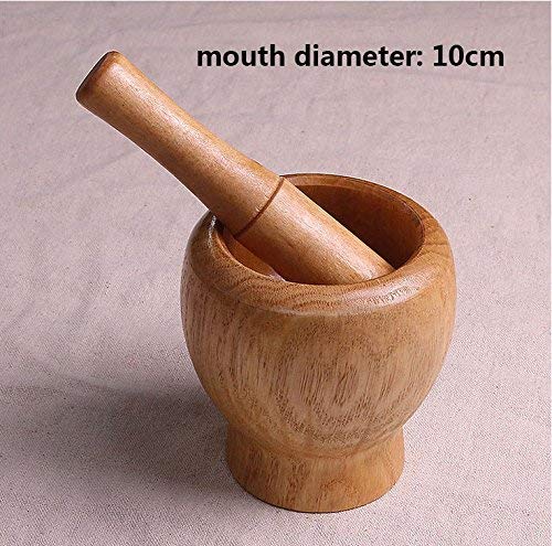 Wooden Mortar & Pestles. Pepper Grinder Crush Pot Kitchen Accessory For Home Cooking Tool