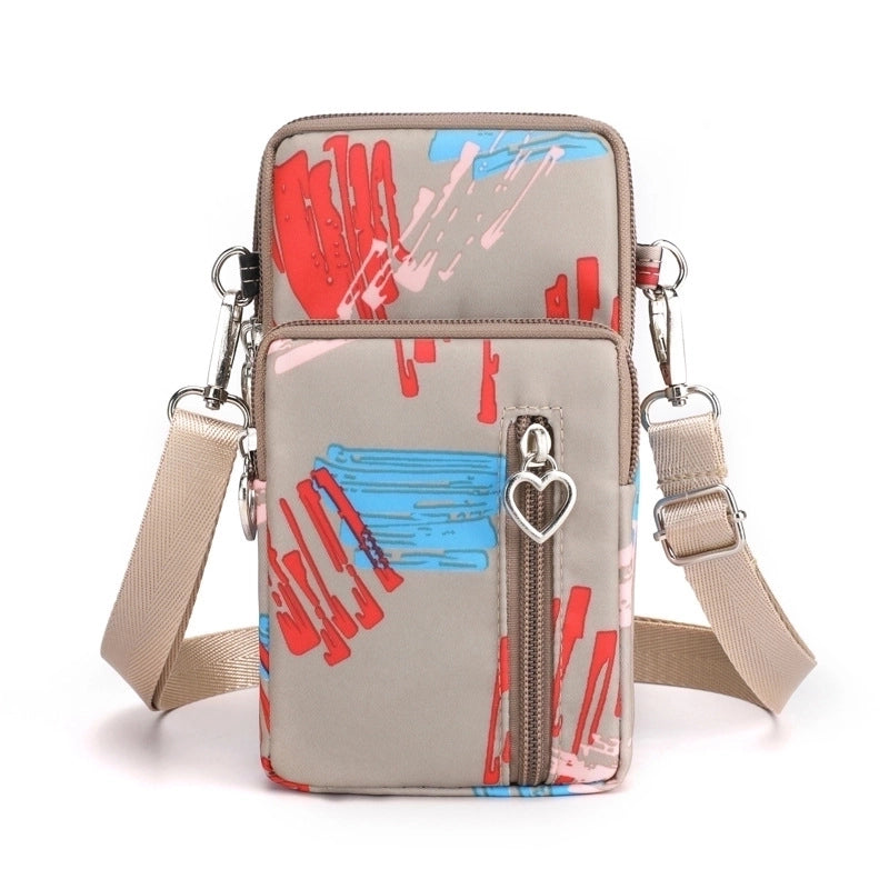 Women'S Nylon Solid Color Fashion Zipper Phone Wallet
