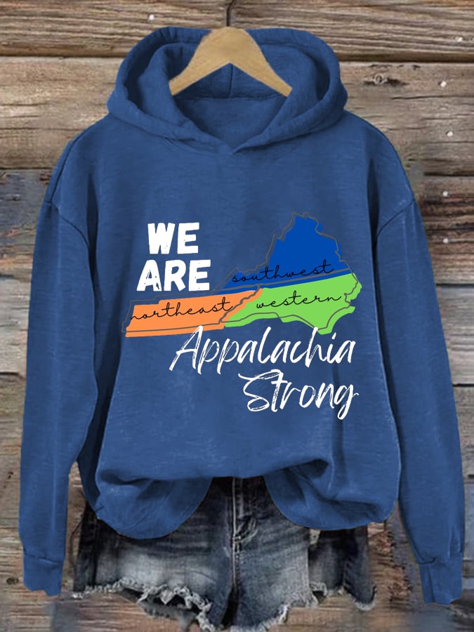 Women's We Are Appalachia Strong Print Casual Sweatshirt