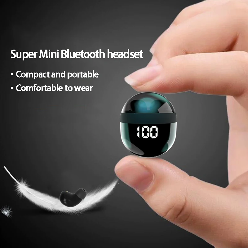 New18 Heavy Bass Headphones Wireless Bluetooth Earphones Sleeping Headset With Mic Noise Reduction Mini Earbuds For Xiaomi Redmi