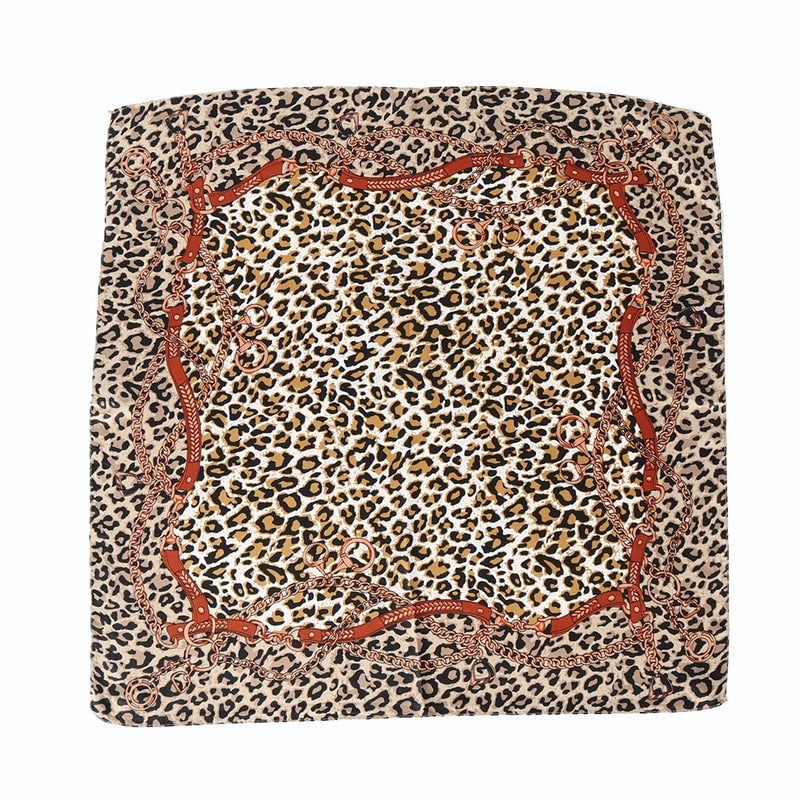 Women's Streetwear Leopard Polyester Silk Scarf