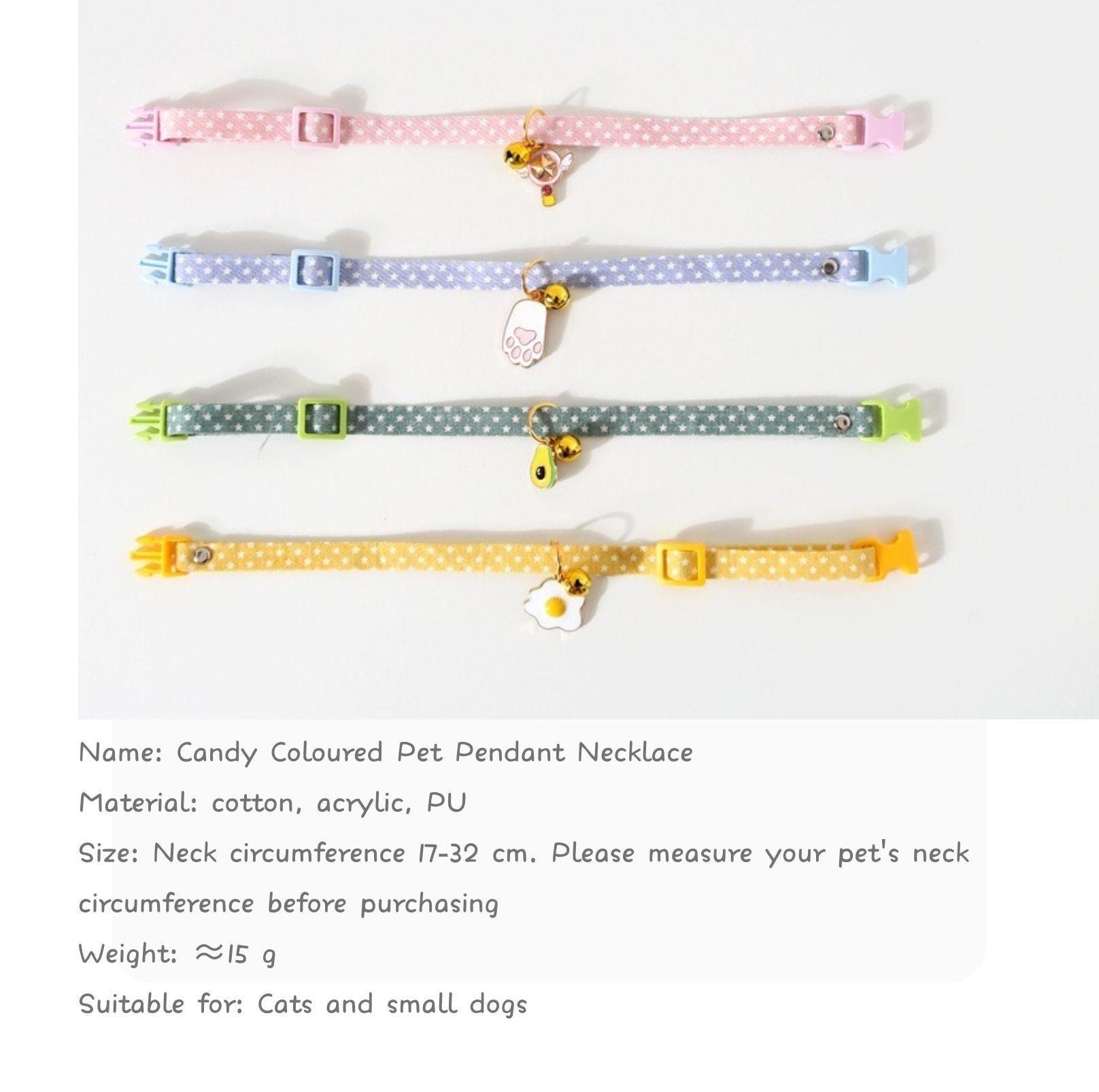 Pet Cute Pendant Necklace With Candy Coloured