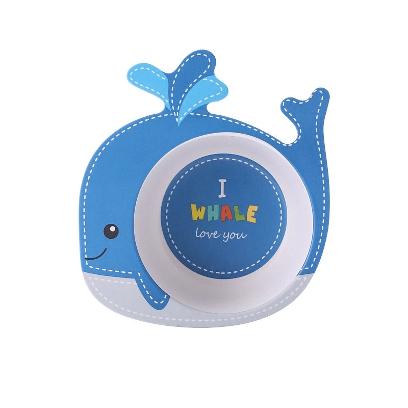 Cute Cartoon Bamboo Fibre Tableware 1 Piece