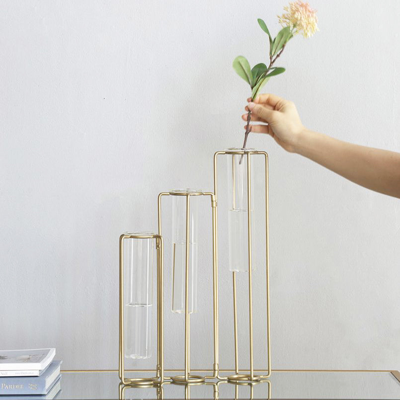 Orca Three Connected Test Tube Vases Large