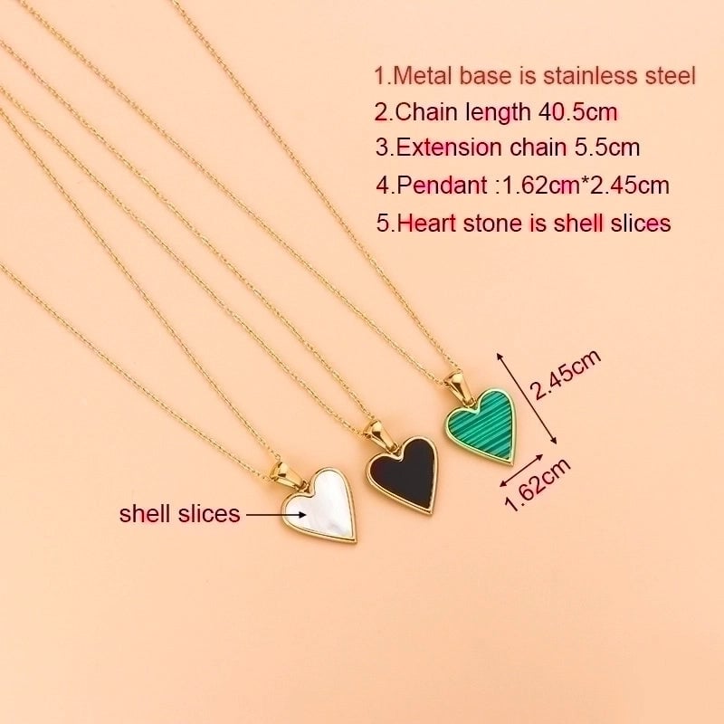 Fashion Heart Shape 304 Stainless Steel Shell 18K Gold Plated Gold Plated Stainless Steel Jewelry Sets
