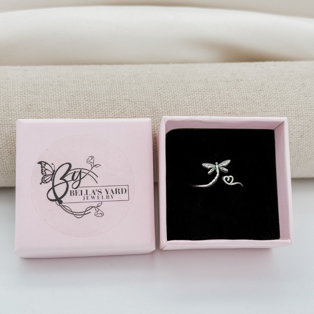Dragonfly Heart Ring