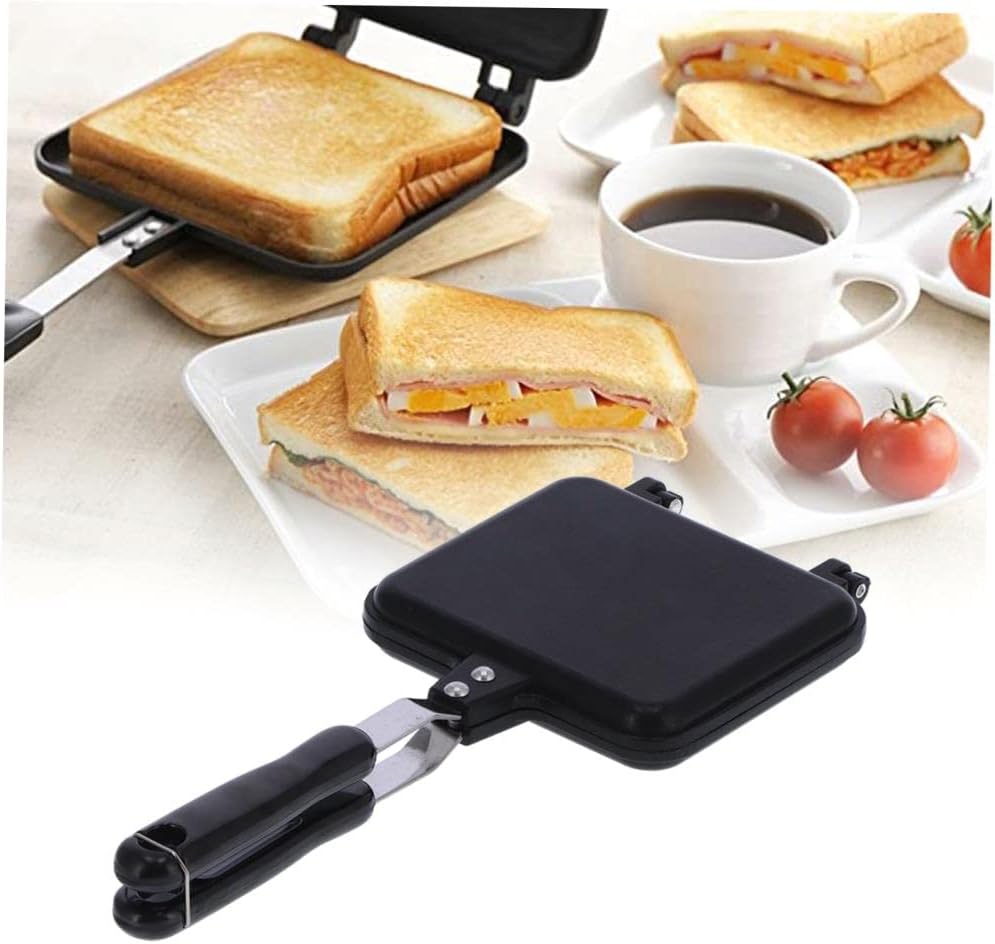 Nonstick Double-Sided Breakfast Frying Pan. Frying Pan For Toaster Breakfast Omelette