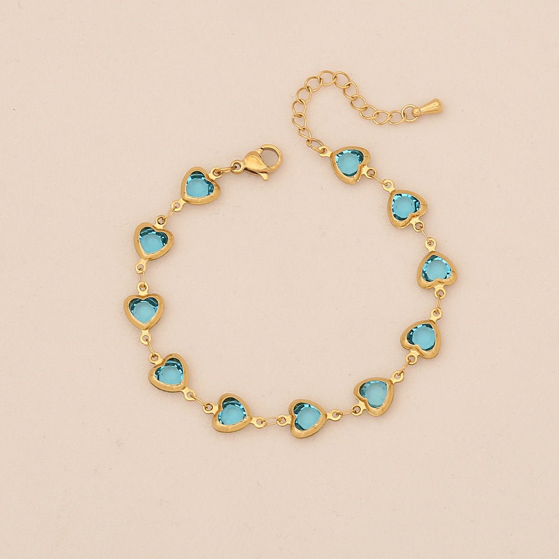 Fashionable Colorful Love Stainless Steel Bracelet Ins Trendy Titanium Steel Jewelry B634