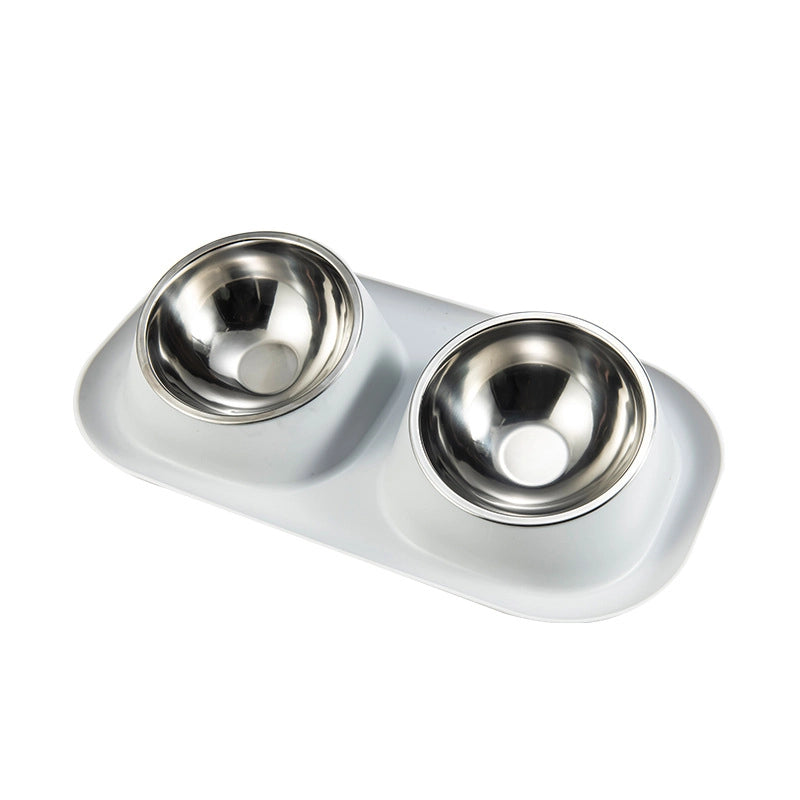 Minimalist Classic Style PP Stainless Steel Solid Color Pet Tableware