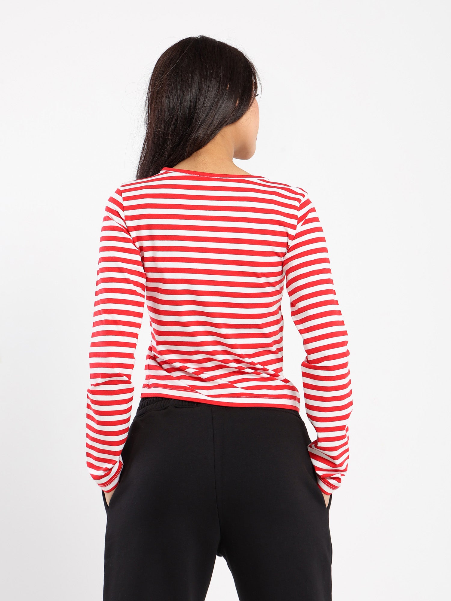Striped Long Sleeves Top