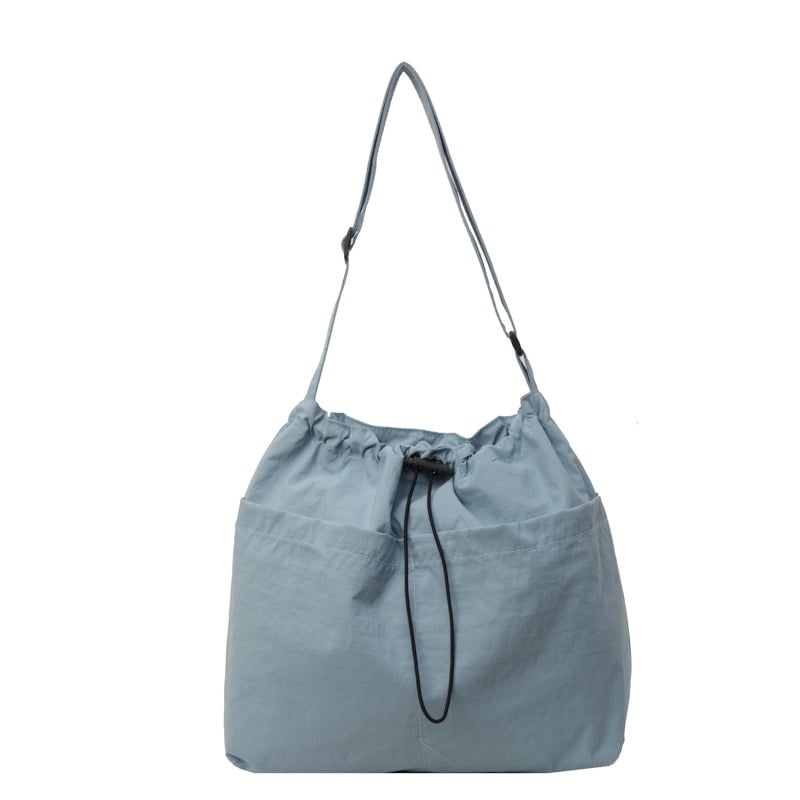 Women's Medium Cloth Solid Color Basic Classic Style Square Zipper Shoulder Bag